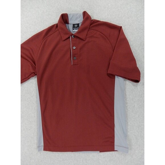 Nike Sphere React Short Sleeve Golf Polo Shirt (Men's Small) Maroon - Picture 1 of 7